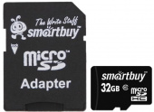 Карта памяти Smartbuy PRO microSDHC 32GB Class 10 UHS-I(U3) 90/80 Mb/s + ADP - фото